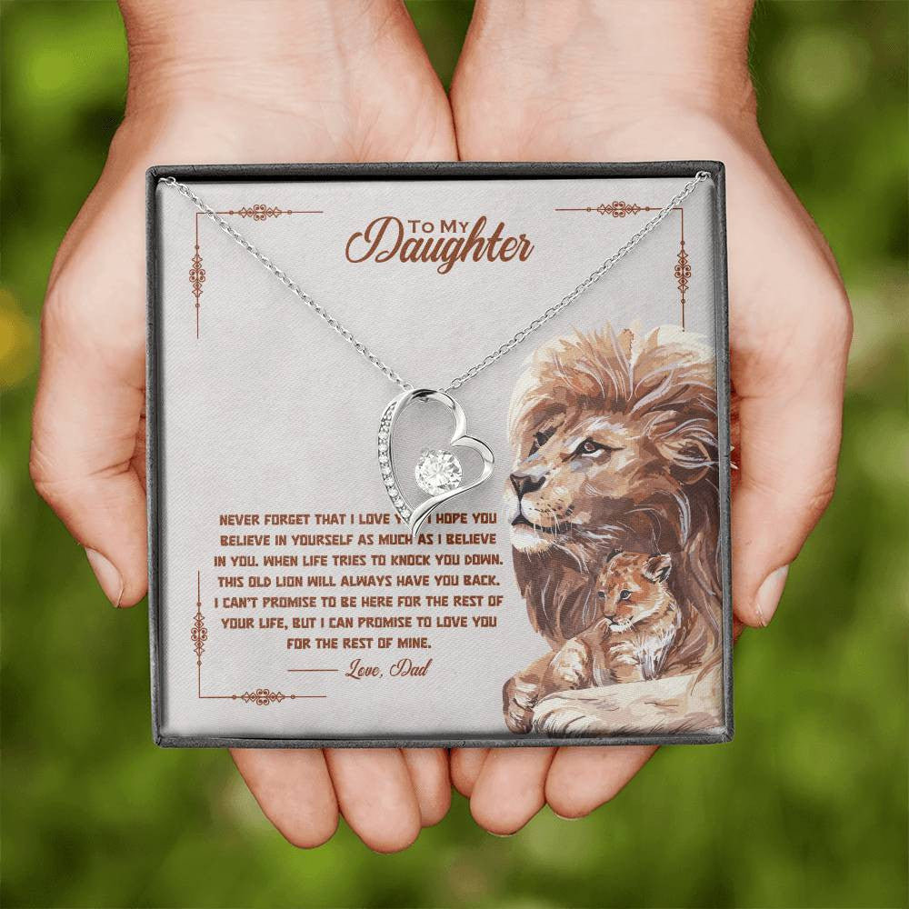 To My Daughter Forever Love Necklace + Luxury Box
