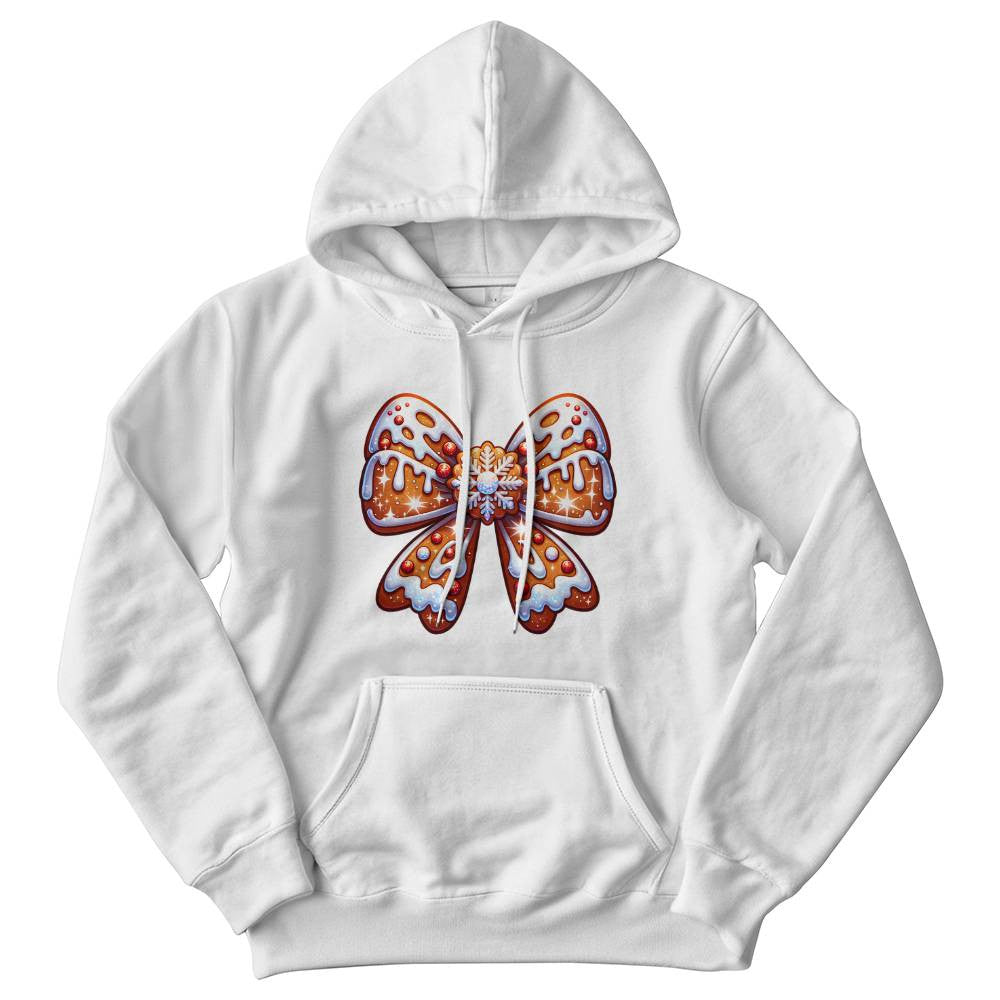 Cozy Christmas Gingerbread Bow Sweatshirt, Festive Holiday Sweater, Cute Winter Clothing, Perfect Christmas Gift, Family Matching