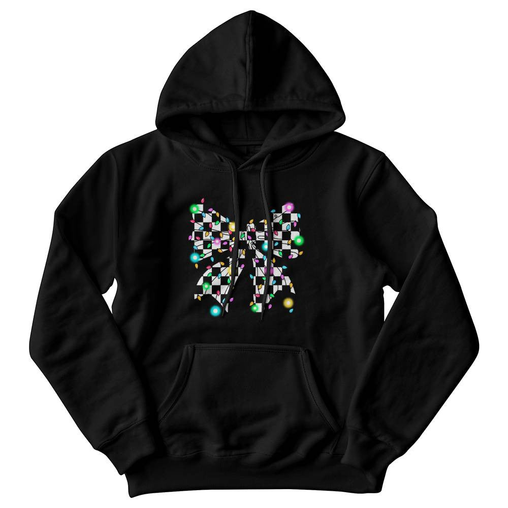 Christmas Lighting bow Sweatshirt, Holiday Sweatshirt, Festive Christmas Apparel, Christmas Light Bow Sweatshirt, Xmas Gift Idea