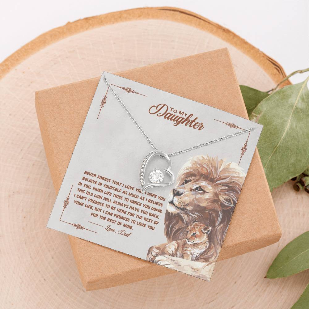 To My Daughter Forever Love Necklace + Luxury Box