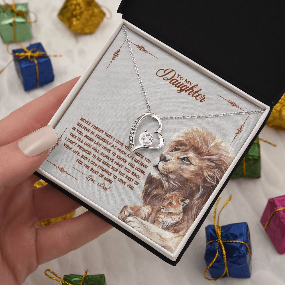 To My Daughter Forever Love Necklace + Luxury Box