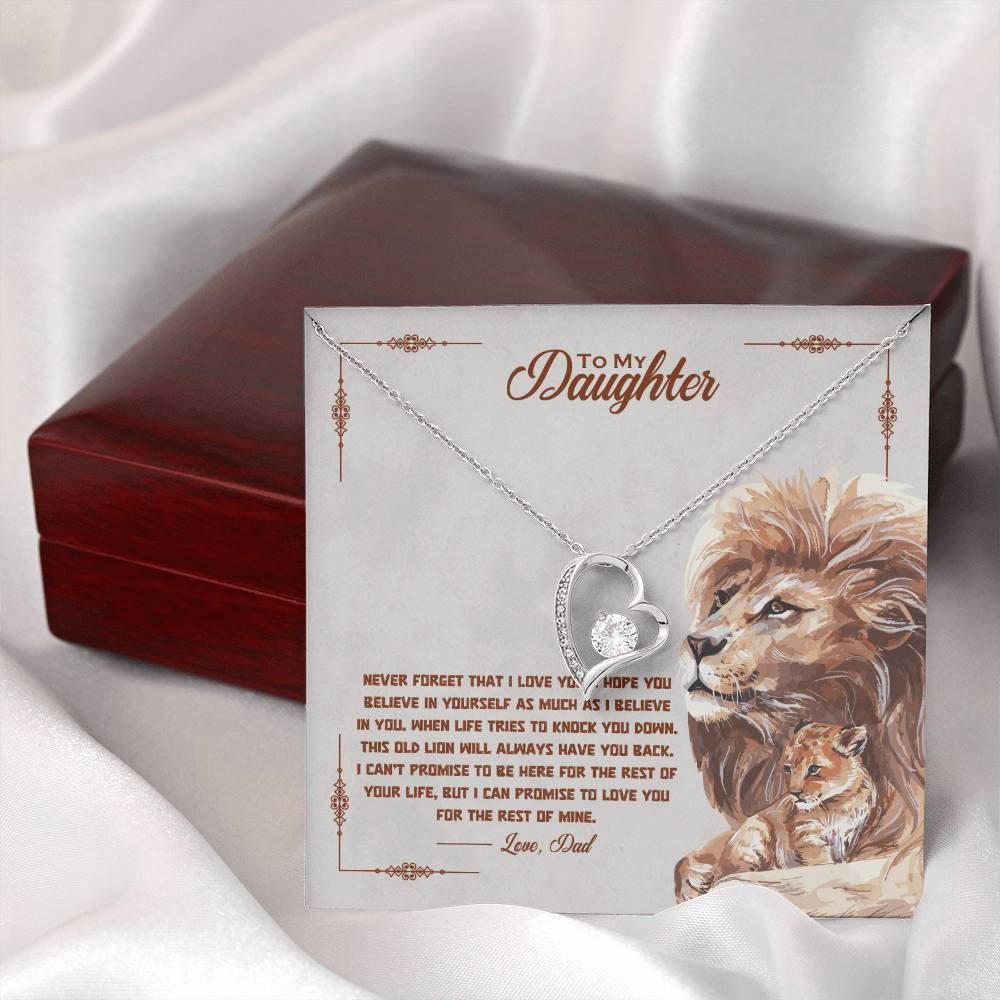 To My Daughter Forever Love Necklace + Luxury Box