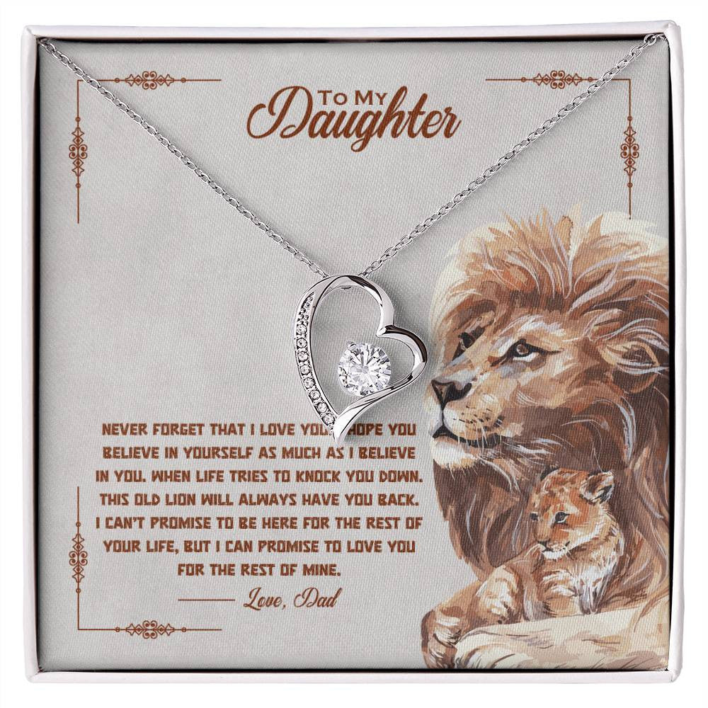 To My Daughter Forever Love Necklace + Luxury Box