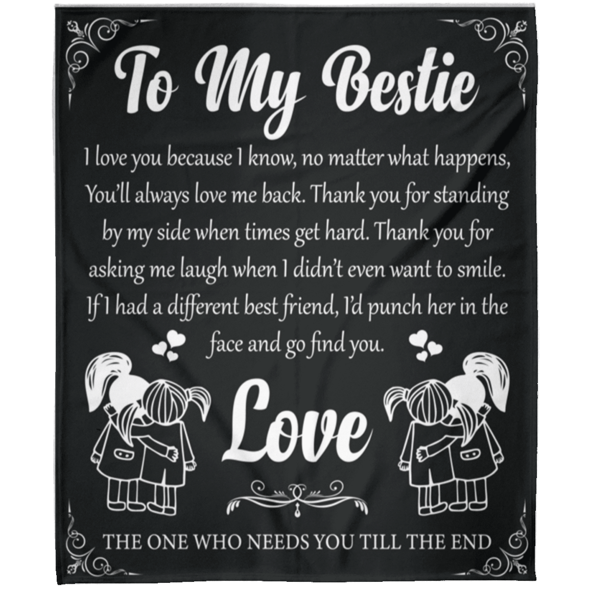 To My Bestie | FLM Arctic Fleece Blanket 50x60