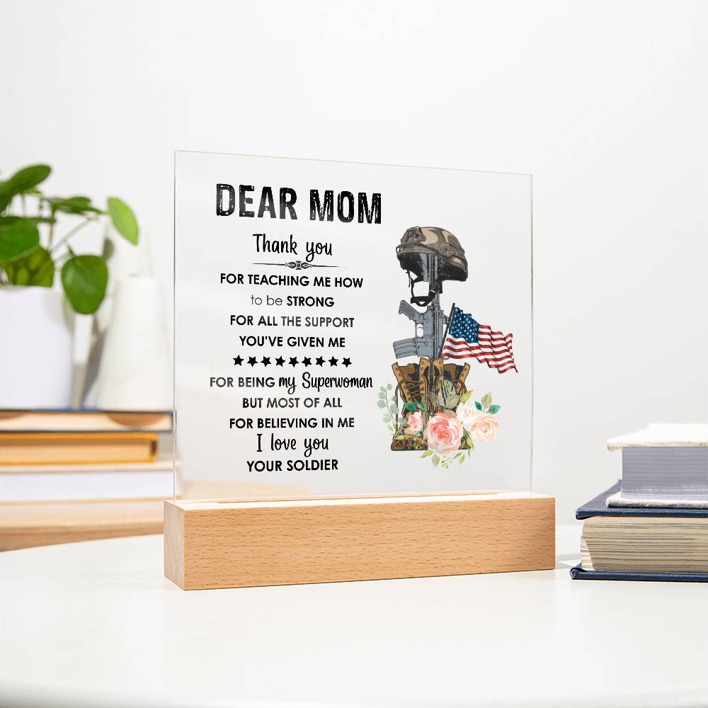 For Mom | Square Acrylic Plaque