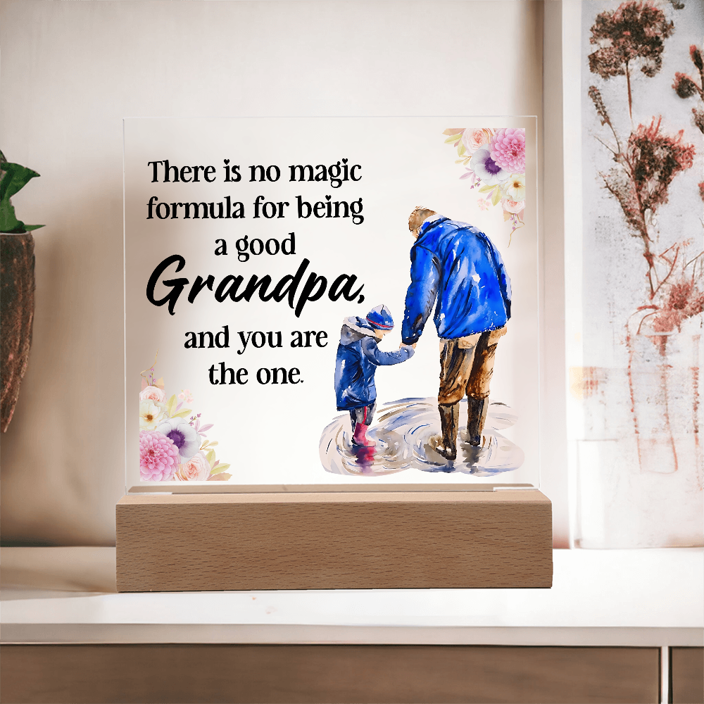 Acrylic Square Design - Grandpa