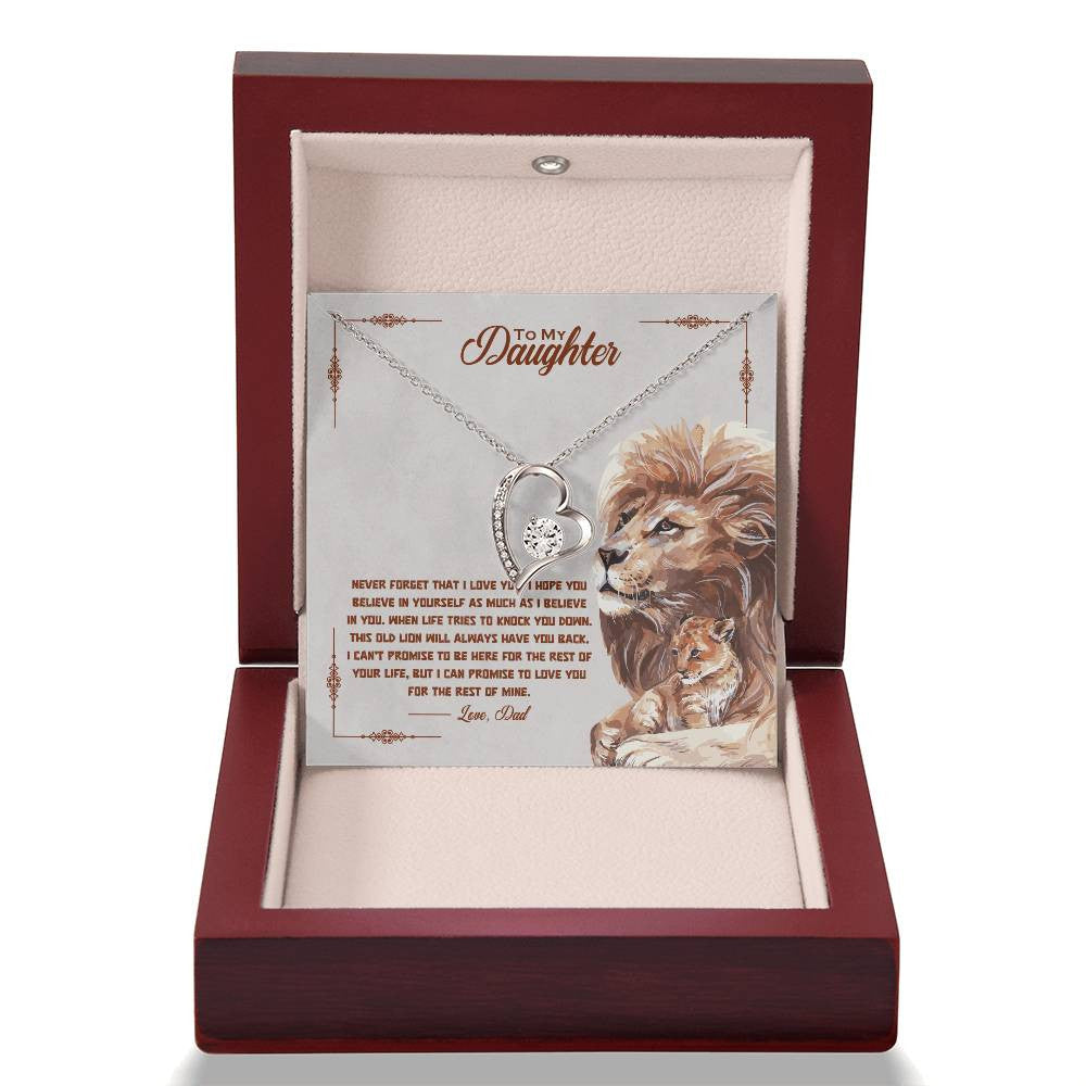 To My Daughter Forever Love Necklace + Luxury Box